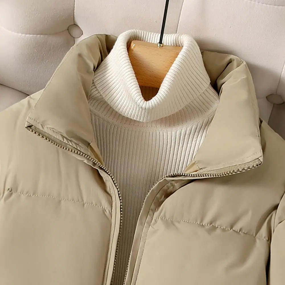 

Autumn Winter New Cotton-Padded Jacket Women's Short Parkas Korean Down Jacket Stand-UP Collar Warm Cotton Coat Female Outwear