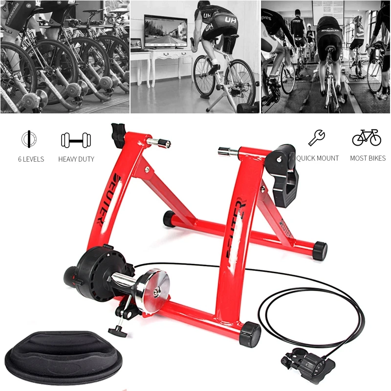 Indoor Cycling Training Roller 26-28 Inch wheels Home Stationary Bike For Exercise Magnetic Resistance Bicycle Rack Holder Stand