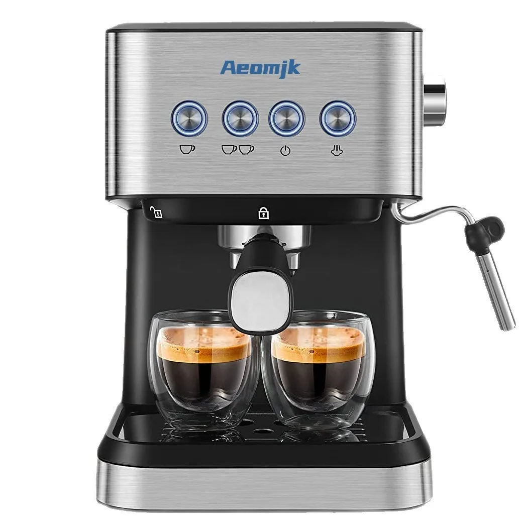 Wholesale Professional Semi-automatic Coffee Machine with Steam Milk Frother Hot Selling Coffee Machine Cappuccino Latte