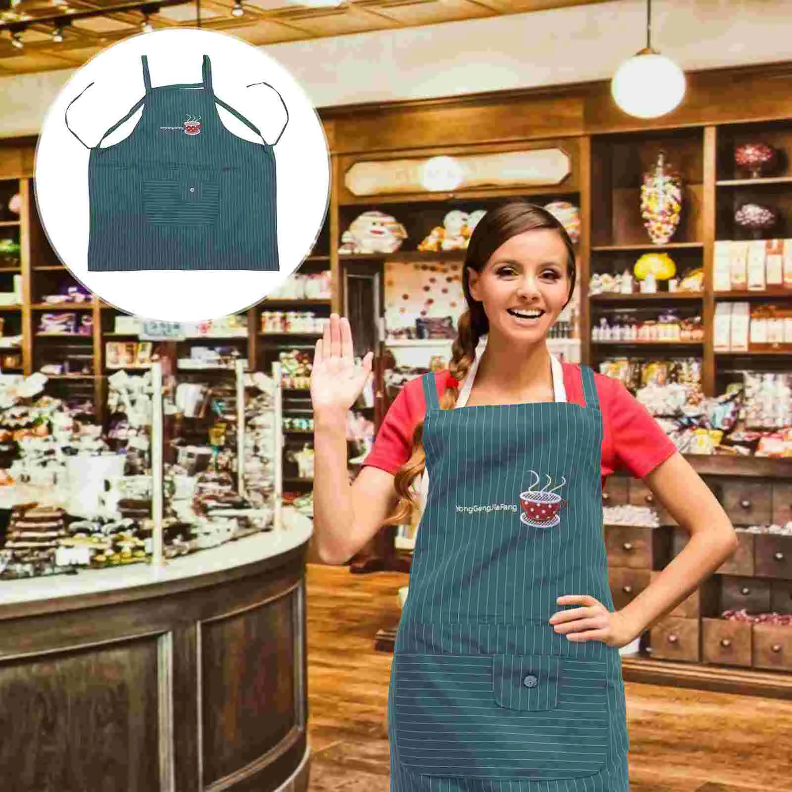 Apron Working Anti-fouling Home Suspend Strap Household Cotton Cooking Tank Top