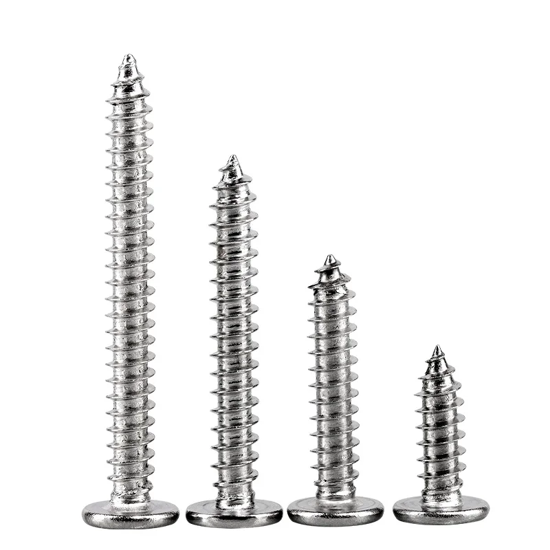 304 Stainless Steel Cross Phillips Super Ultra Thin Flat Wafer Head Self-tapping Screw M2 M2.3 M2.6 M3 M3.5 M4 M5 M6 Wood Screws