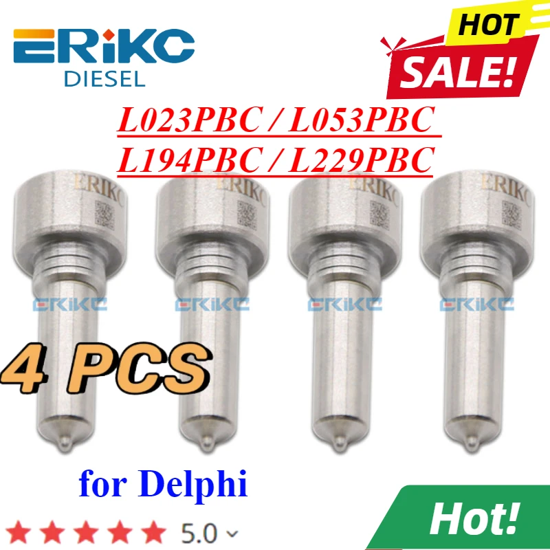 4PC L023PBC L053PBC Common Rail Injector Nozzle L194PBC L229PBC Engine Sprayer Nozzle for DELPHI