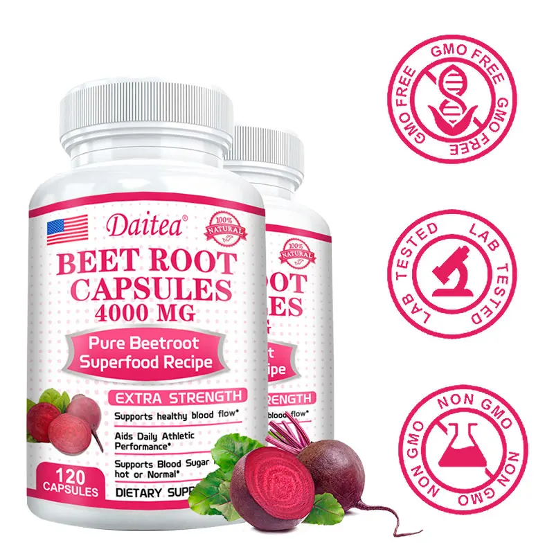 

Органические капсулы Beetroot — с черным перцем и виноградником для поддержки кровяного давления, пищеварения и иммунной системы.