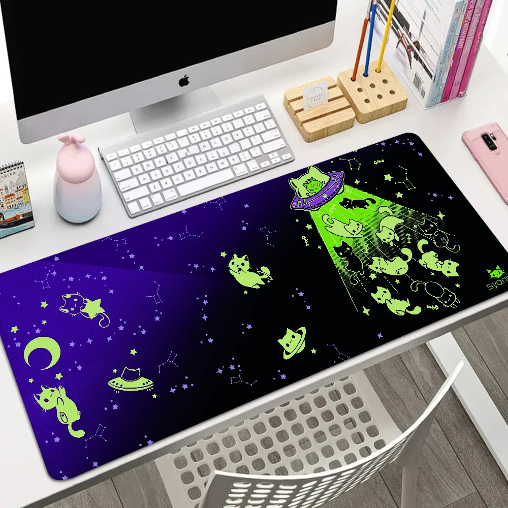 Cartoon Cat Xxl Mouse Pad Speed Mousepad Gamer Office Accessories for Desk Mat Gaming Mats Keyboard Large Mause Carpet 900x400