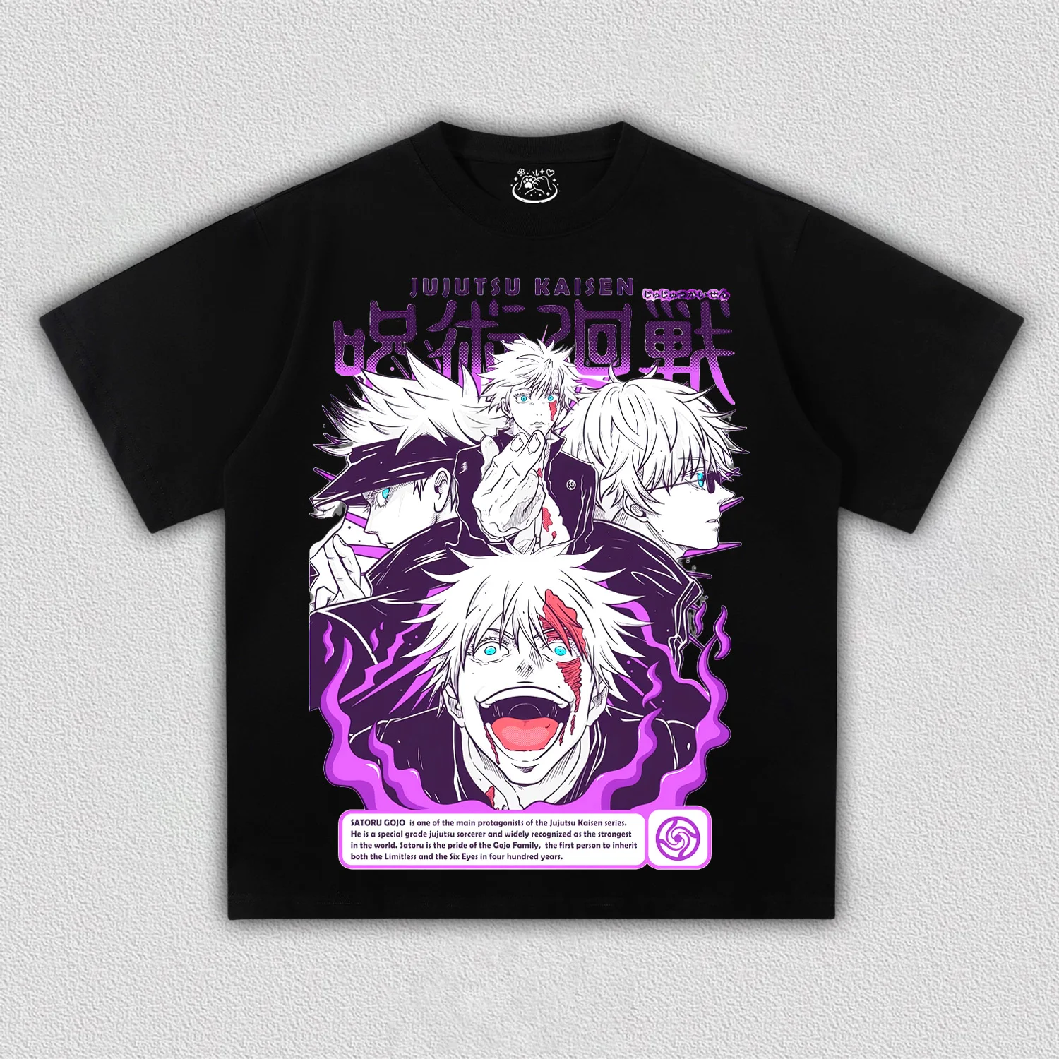 

Y2k High Street Hot Anime Printed Short Sleeve Casual Round Neck High Quality Top Sport Loose Street Wear Unisex