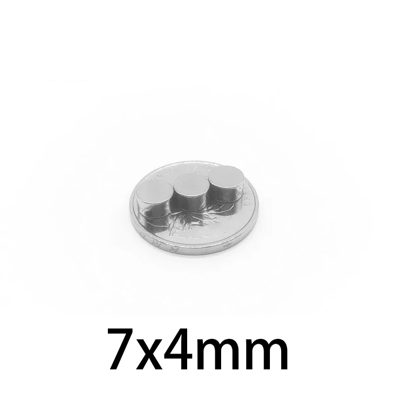 7x4mm Powerful Magnets Strong Disc Magnets for Fridge, DIY, Building, Scientific, Craft, Education 7*4  7x4