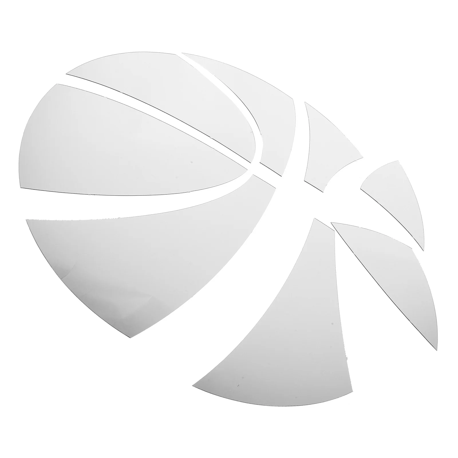 Adesivo de espelho acrílico com tema esportivo, decalque de parede fácil de remover sem resíduos pegajosos, adesivo de espelho acrílico, espelhos de parede esportivos