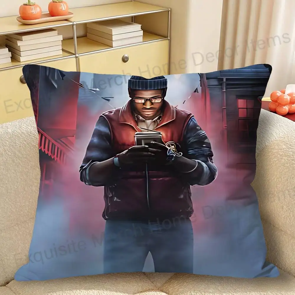 S-Silent H-Hill 1 2 3 4 f Townfall Polyester Printed Pillow Cover Square 30 40 45 50 60 65 cm Soft for Sofa Bed Car Home Decor