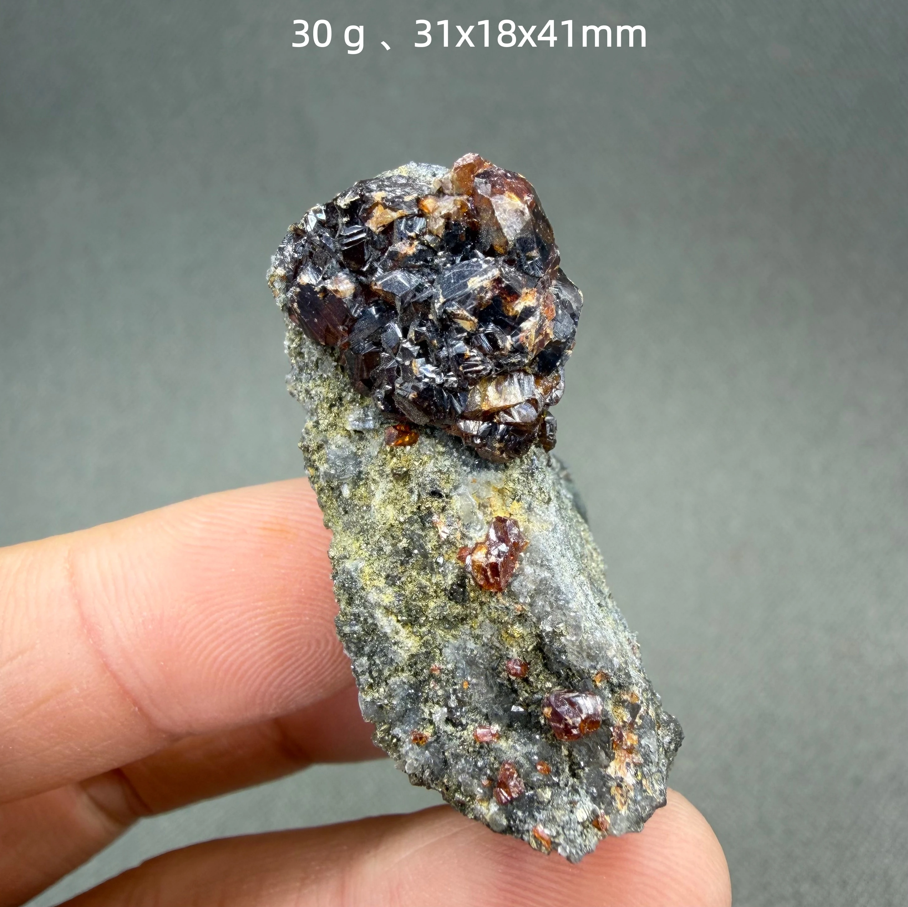 Natural Sphalerite Pyrite association Crystal Cluster Metallic Mineral Specimen Rare