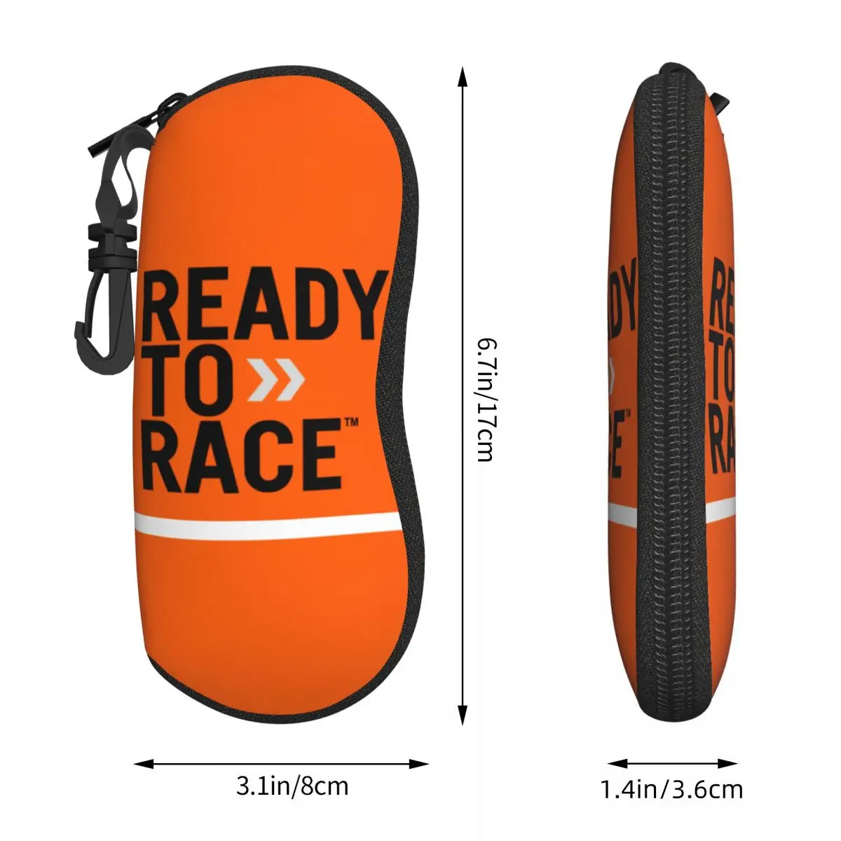 ユニセックスモーターサイクルレーシングスポーツメガネケース、サングラスプロテクターボックス、クールシェル、レースの準備ができているロゴ、クール