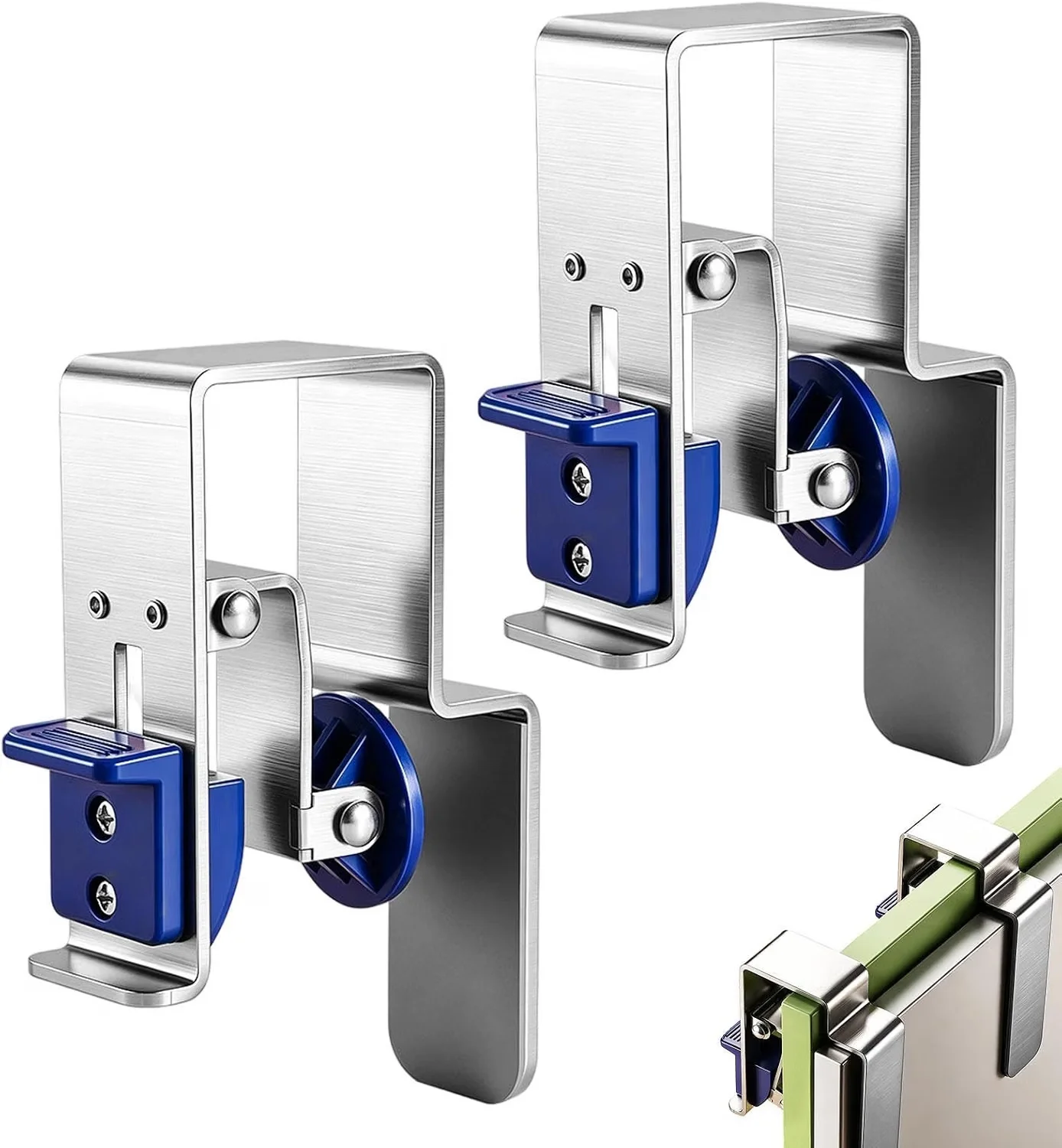 Quick Positioning Press‑Lock Drawer Mount Clamps, Thick Stainless Steel Jigs for Home DIY Cabinet and Drawer Installation