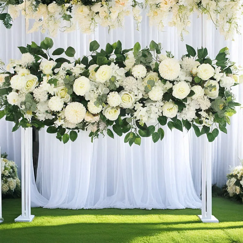 

1 м искусственная роза композиция свадебное украшение взлетно-посадочная полоса цветочная композиция активность фон настенная реквизит композиция