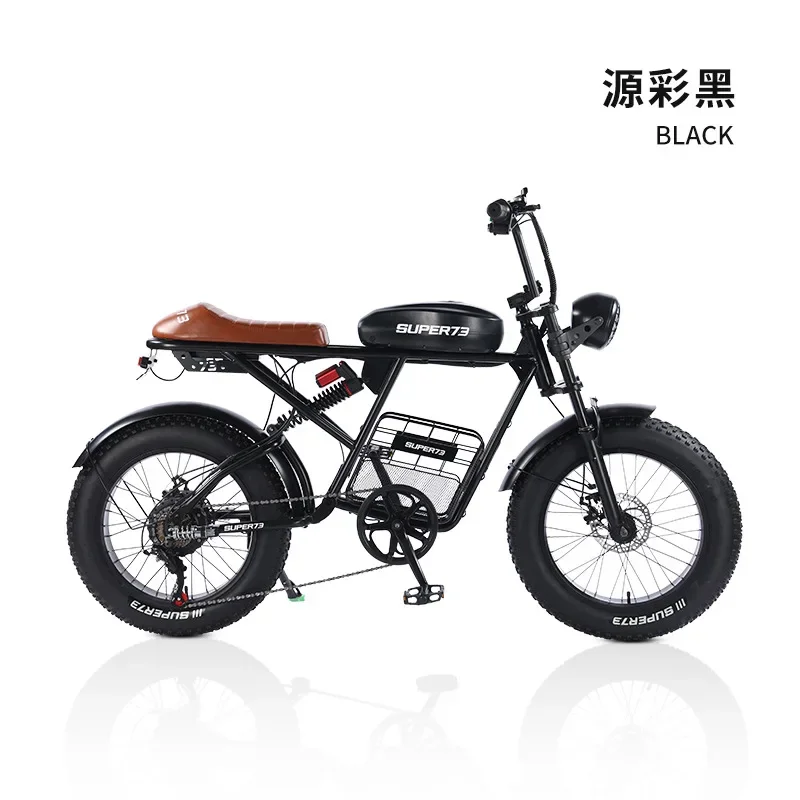 Mountain Bike Lithium RX Silent Brushless Keel Motor Vacuum Tire Retro Snow Bike Crown Prince Electric Bicycle