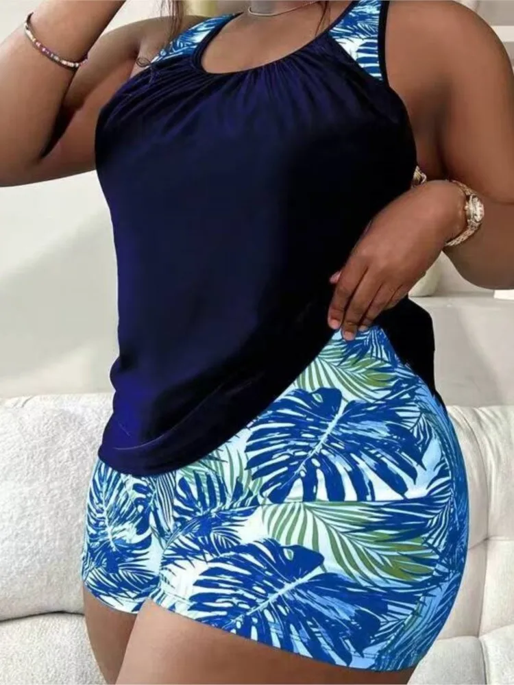L-4XL Plus Size High Waist Bikini Women's Push Up Big Large Size Swimsuit 2026 Summer Mujer Tummy Control Swimwear Bikini Sets image 4