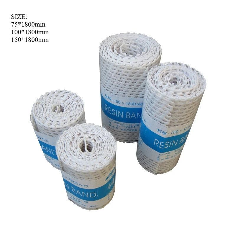 

2 Roll Thermoplastic Casting Tape Reusable Orthopedic Splinting Bandage for Fracture Fixation Emergency Medical Plaster Supplies