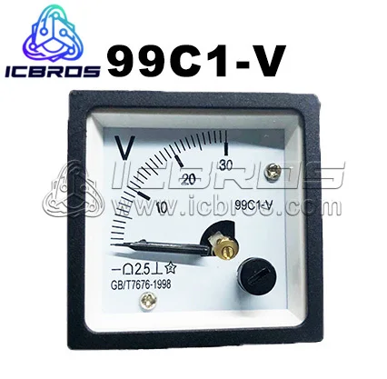 Instrument 99C1 Pointer Type DC Voltmeter 5V 10V 20V 30V 50V 100V 250V