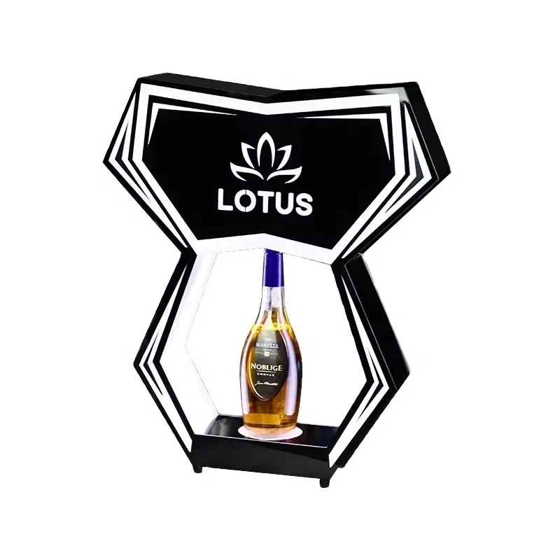 Hot Selling Luminous Champagne XO Glorifiers Creative Desktop Display Stand LED Wine Bottle Rack Bar Nightclub Supplies