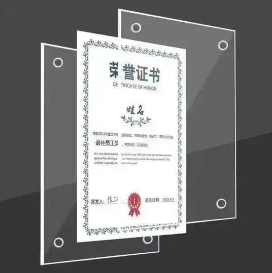 1PC A4 아크릴 벽걸이형 사인 홀더 8.5 x 11 투명 광고 용지 사진 홀더 프레임 사인 메모 문서 메뉴 홀더 디스플레이