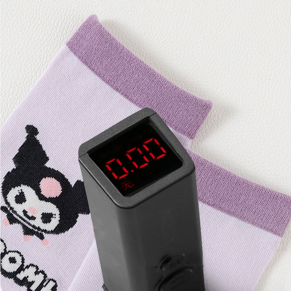 MINISO Sanrio Kuromi Top High Hat Socks Cute Children's Cartoon Hat Cotton Baby Long Hat Girl Calf Sock Christmas Birthday Gift