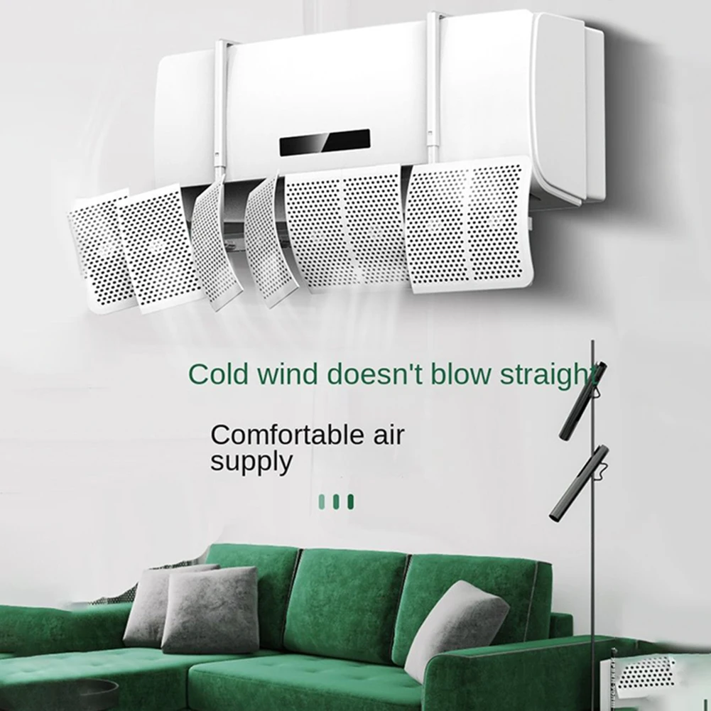 8 Leaf Air Conditioning Anti-Direct Blowing Outlet Baffle Wall-Mounted Adjustable Wind Deflector Air Conditioning Wind Deflector