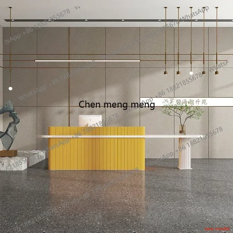 

N138Organizers Bank Reception Desks Office Table Lectern Simple Desk Home Cheap crylic Designer Podium Mostrador Salon Furniture