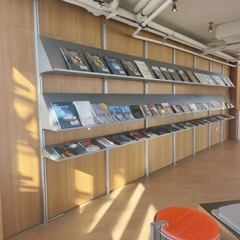 

Aluminum profile display bookshelf display wall picture rack painting frame wall shelf easel wall shelf finishing rack storage