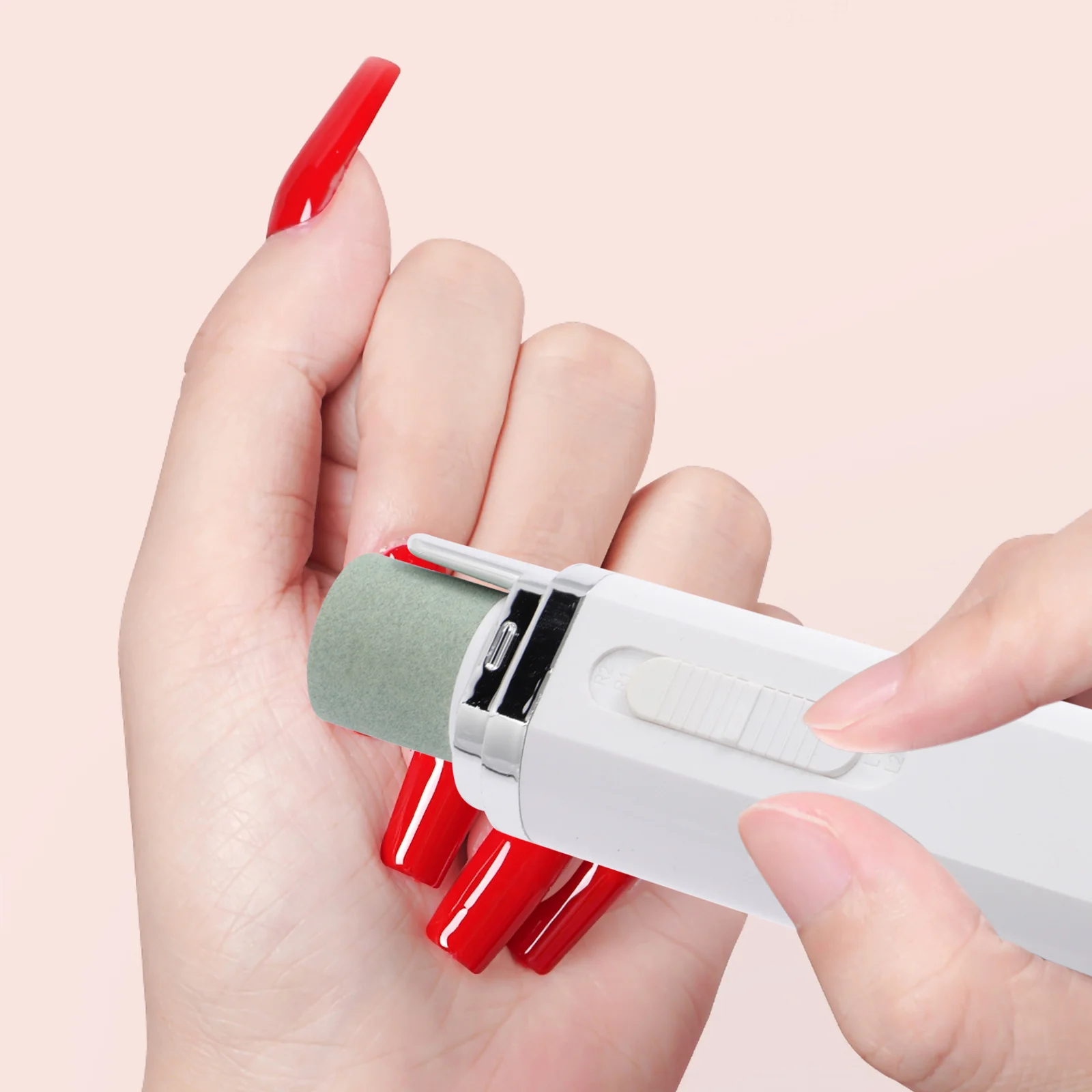 Portable Electric Nail File Drill Machine Professional Manicure Tool Uv ABS Material Durable Easy Operate Travel Compact Size