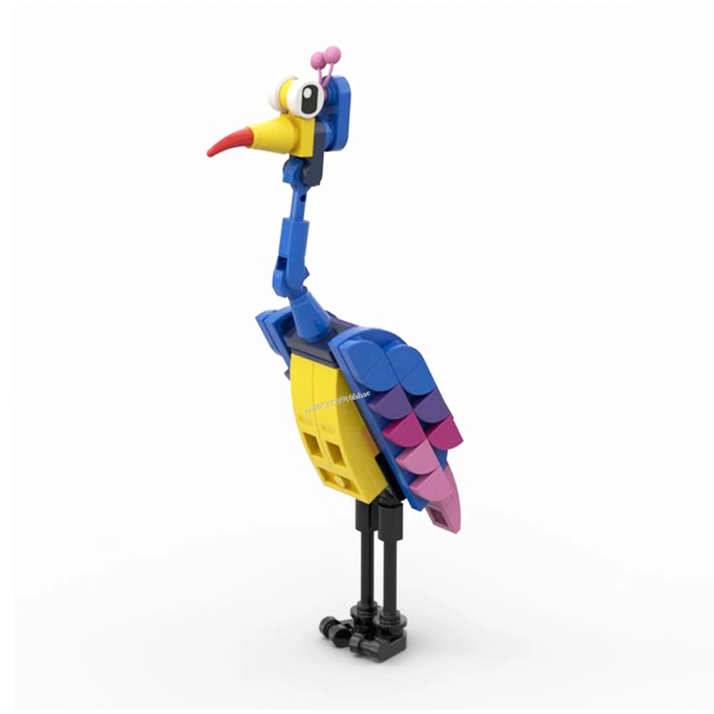 Bloques de construcción de la famosa película MOC para niños, juguete Modular de película de 64 piezas, modelo Kevin the bird, ideas creativas, regalo de cumpleaños, MOC-43217