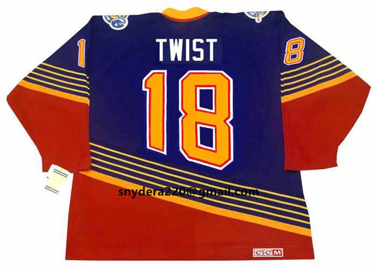 

TONY TWIST Jersey America Retro SHAYNE CORSON JOE MULLEN PIERRE TURGEON Ice Hockey All Stitched Jerseys