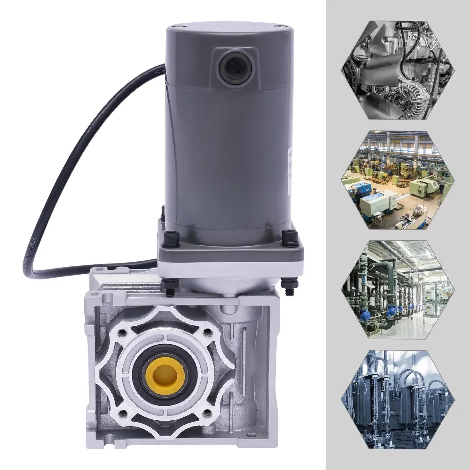 DC 12V 웜기어 감속기 – 1800RPM의 고토크 120W 전기 RV 모터