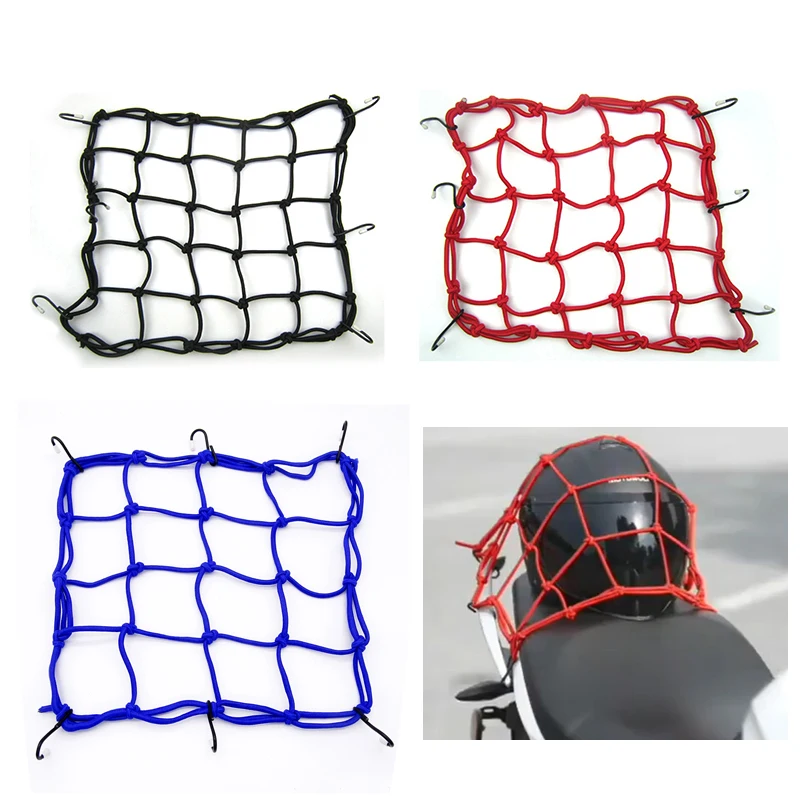 Motorcycle Helmet Elastic Net Bag 6 Hooks Luggage Net Mesh Storage Bag FOR DUCATI Multistrada 950 1200 1200S 1260 S corse diavel