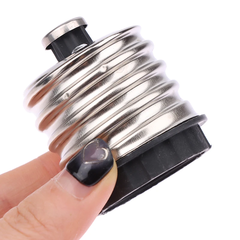 Innovative And Practical Silver E40 To E27 LED Light Base Lamp Bulbs Adapter Socket Converter Base Holder DIY Accessories