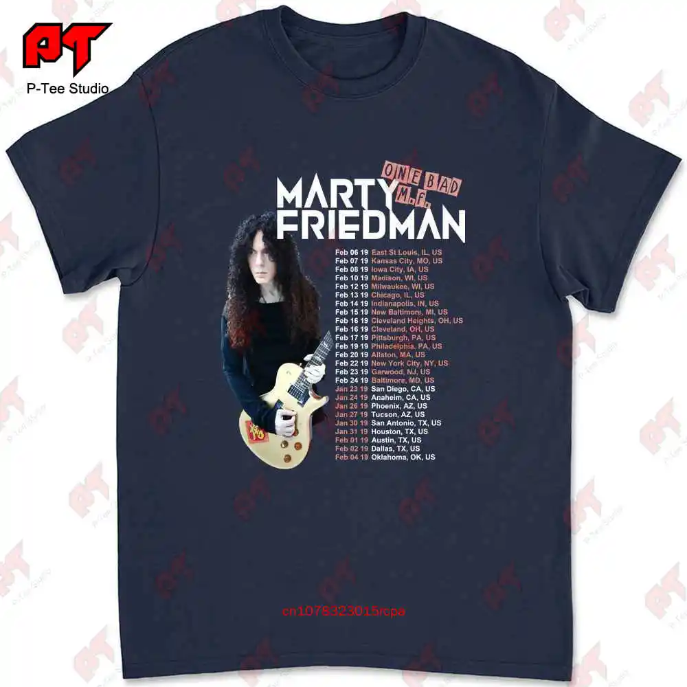 Marty Friedman One Bad M.F. Tour 2019 Album T-shirt BYME