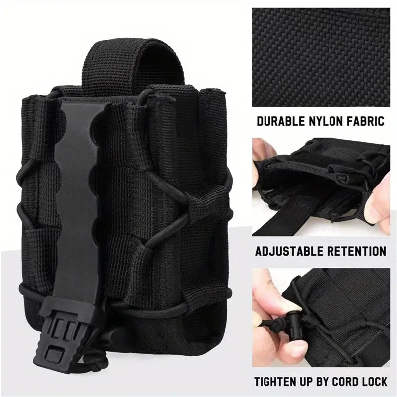 

Nylon Accessory Bag For Everyday Use With 2 Belt Loops For Quick Release Belt Holster Tools Pliers Storage Bags