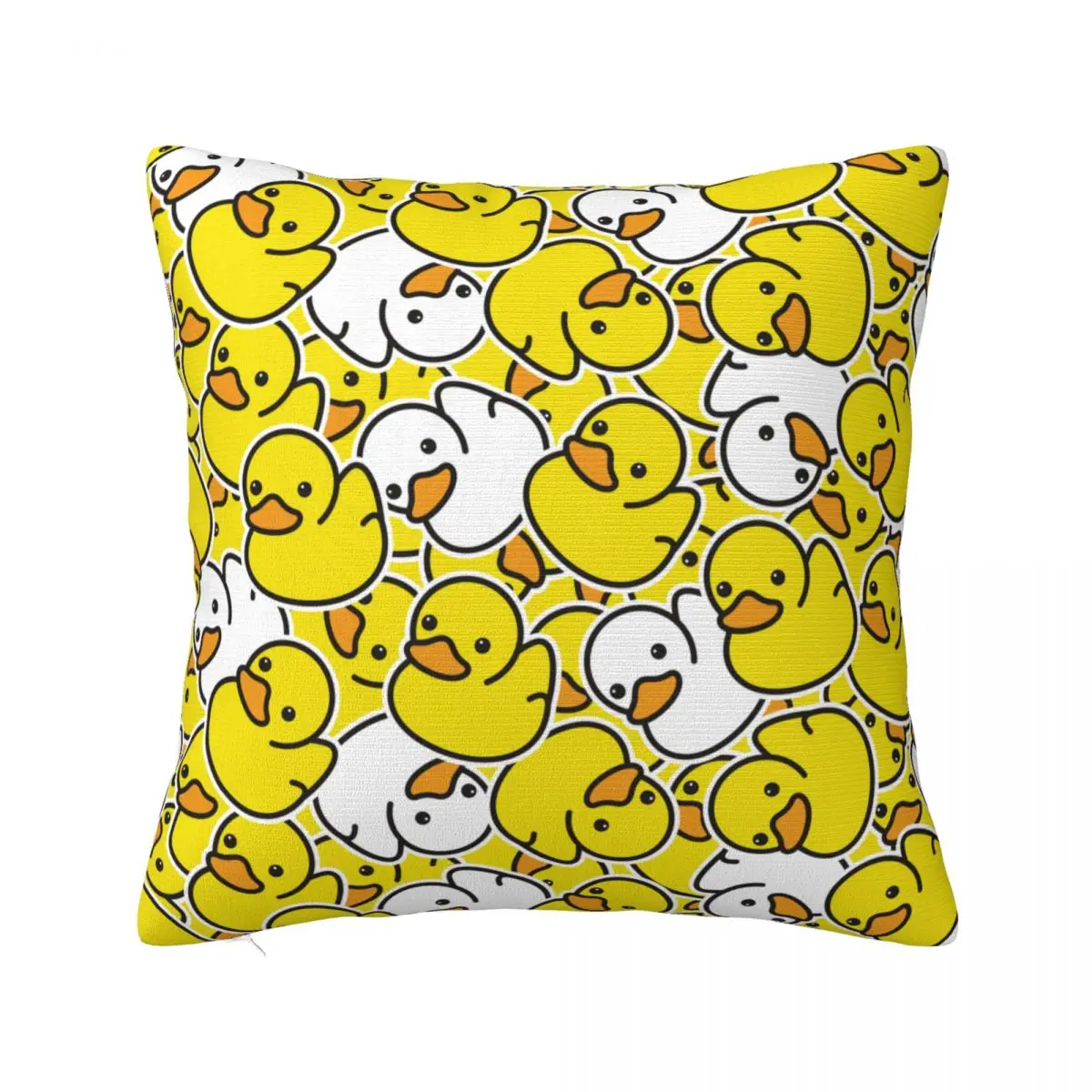 Ducky Cartoon Duck Rubber Pattern Pillowcase Printed Fabric Cushion Cover Gift Pillow Case Cover Home Dropshipping 45*45cm