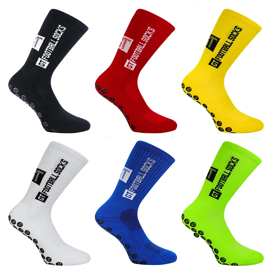 Non Slip Football Socks Mens Friction Gasket Tube Running Ice Snow Hiking Sports Over Knee Stockings Basketball Socks