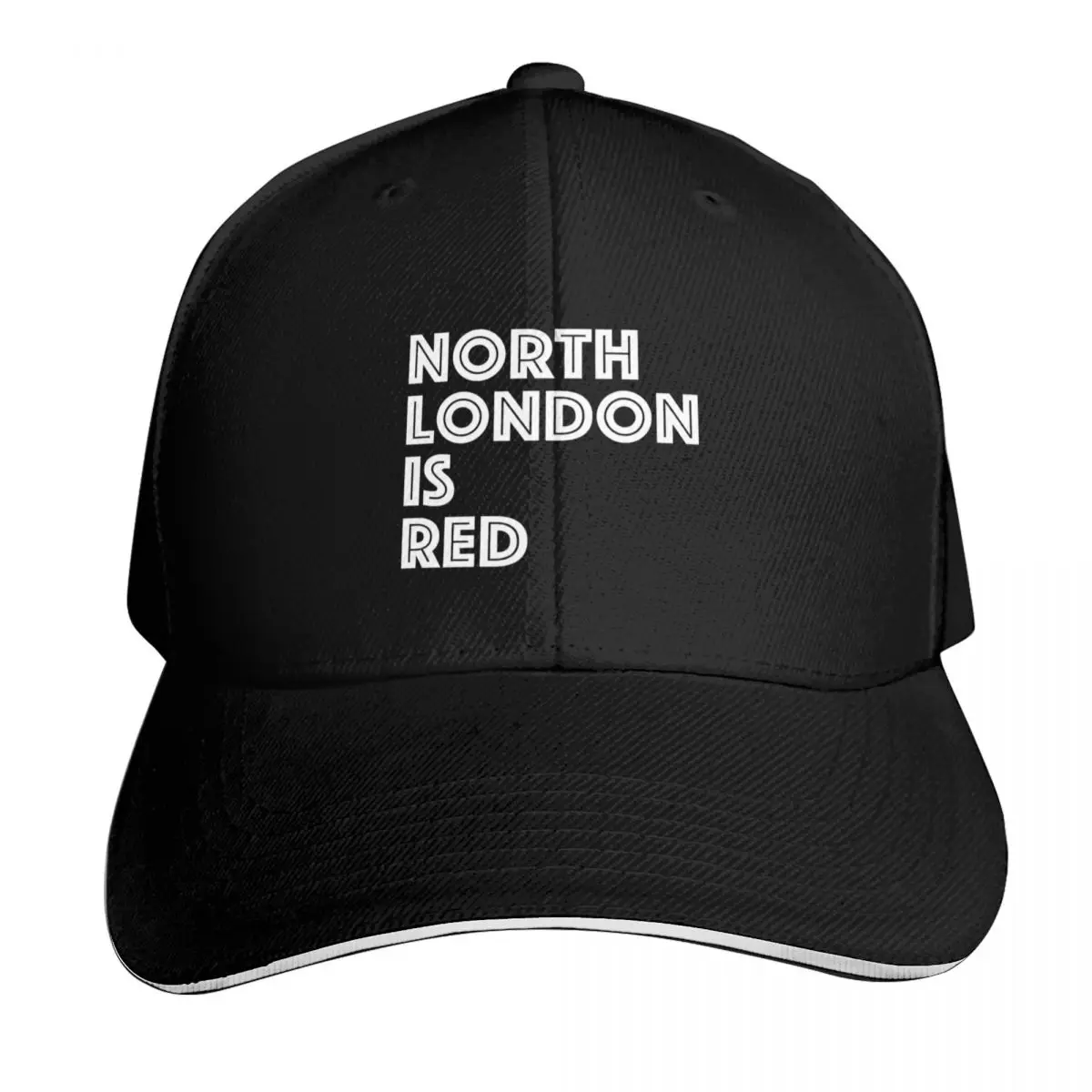 North London Is Red Baseball Cap Moisture Wicking Quick Dry Curved Brim Classic Fit Low Profile Unstructured