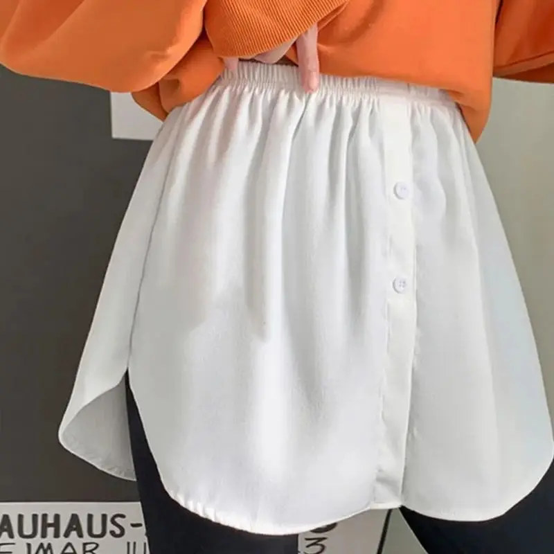 

Women's irt Blouse Ext Fake Underskirt Sweater Sk 2024 Autumn Season Other Material 00% Ladies Faion Accories