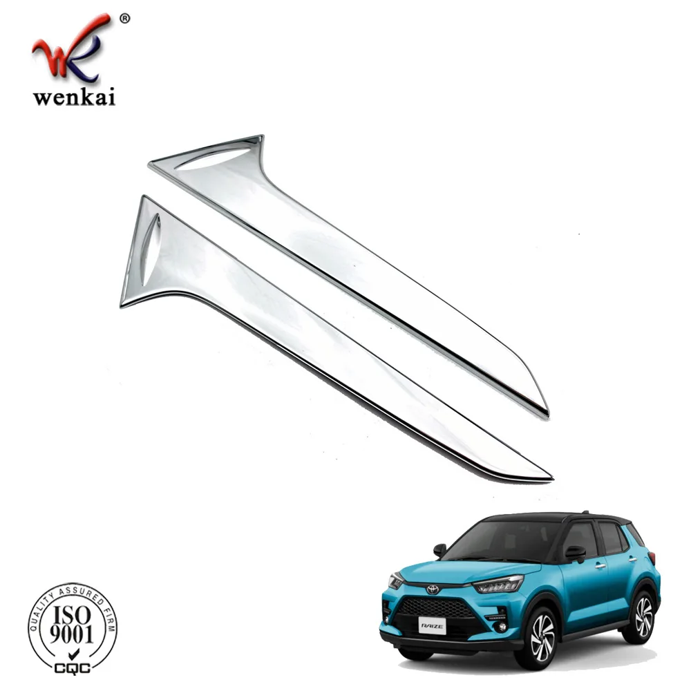 Car Accessories for Toyota Raize A200A 210A Stainless Steel Car Rear Spoiler Garnish Protectors Trim Cover Exterior Sticker