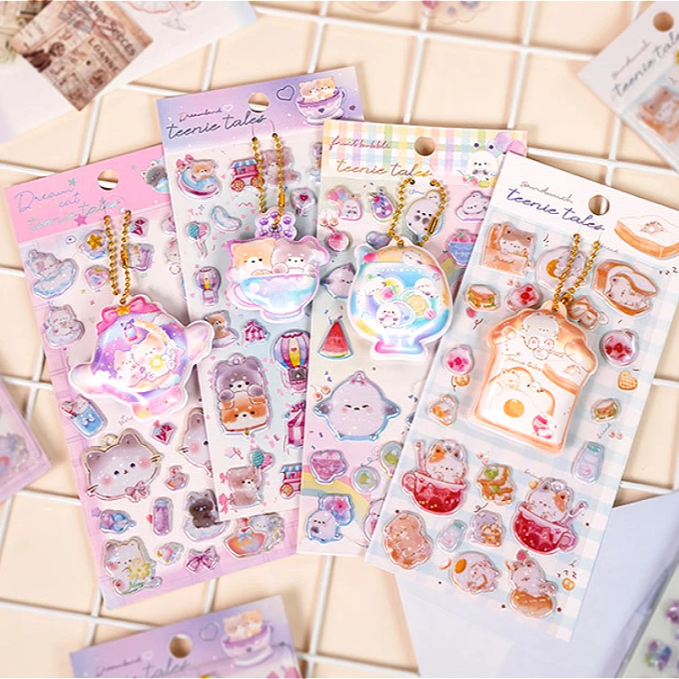 

Squishy Animal Puffy Stickers–3D Foam Bubble Stickers for Kids Sensory Play, DIY Scrapbooking & Party Favors