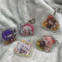 Anime Keychain Project  Yoizaki Kanade Akiyama Mizuki Acrylic Keyring Strap Figure Hanging Accessories 6cm