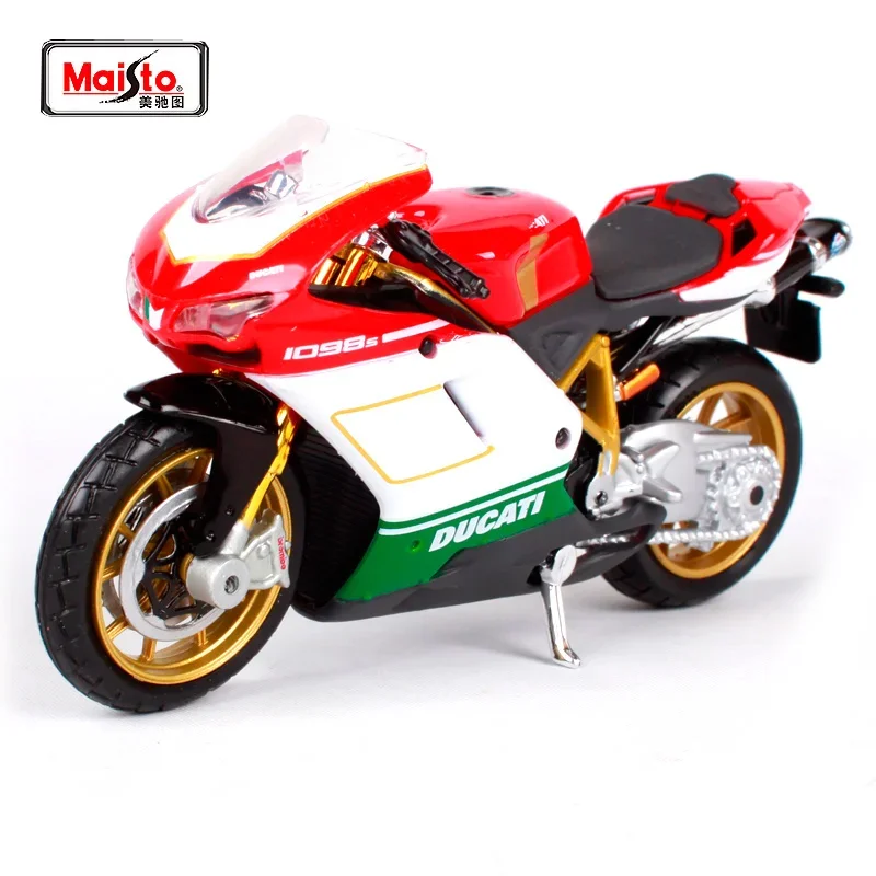 

Maisto 1:18 Ducati 1098S Alloy Sports Motorcycle Model Simulation Diecasts Metal Toy Racing Motorcycle Model Childrens Toys Gift