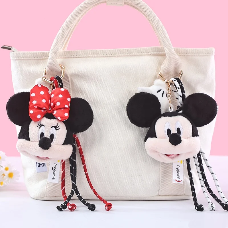 Klassische Anime kleine Anhänger Plüsch Schlüsselanhänger Mickey Mouse Puppen Kuscheltiere Weihnachtsgeburtstagsgeschenke für Kinder – Detail 2