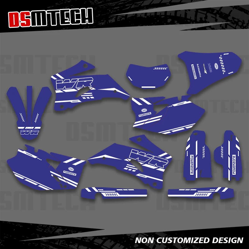

DSMTECH для YAMAHA WR 250F WRF 250 2007-2014 WR 450F WRF 450 2007-2011 графические наклейки наклейки фон мотоцикла
