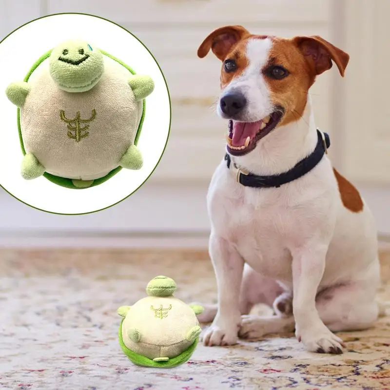 Turtle Shape Teeth Cleaning Toys Puppy Cleaning Turtle-shaped Chew Toys Bite Resistant Plush Material Dog Toy Supplies For Pets