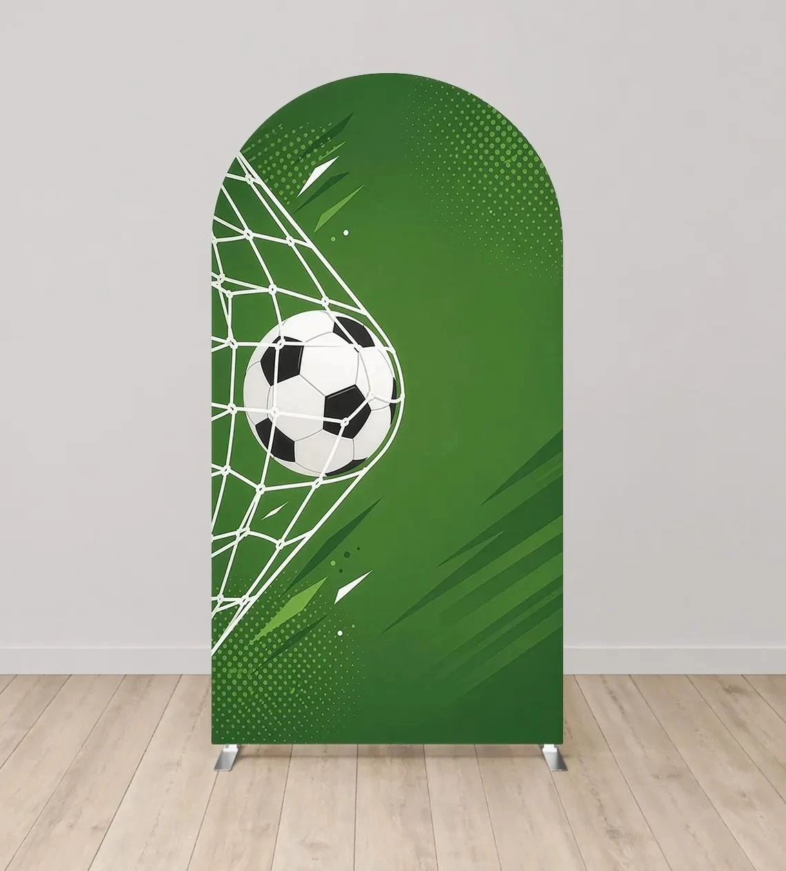 Custom 2-sided Soccer Arch Backdrop Cover Personalized Name Age Kids Birthday Party Background Sports Football Field Supplies
