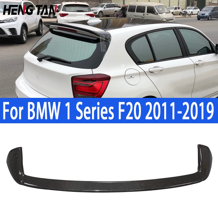 For BMW 1 Series F20 116i 118i 2011-2019 Carbon Fiber Tail fins Rear Deck Spoiler Duckbill Car Retrofit the rear wing AC Style