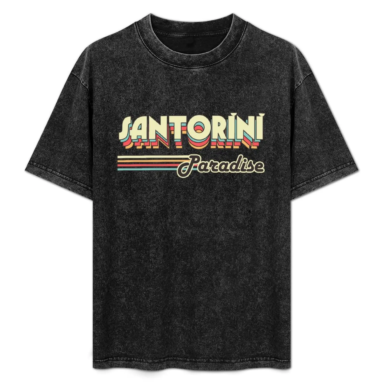 

Santorini paradise T-Shirt Athletic Fit Sports Short Sleeve Top