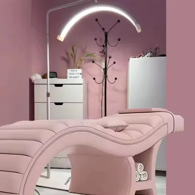 Lettino di bellezza moderno e semplice per saloni di bellezza europei e americani, lettino per massaggi corpo, bellezza ciglia