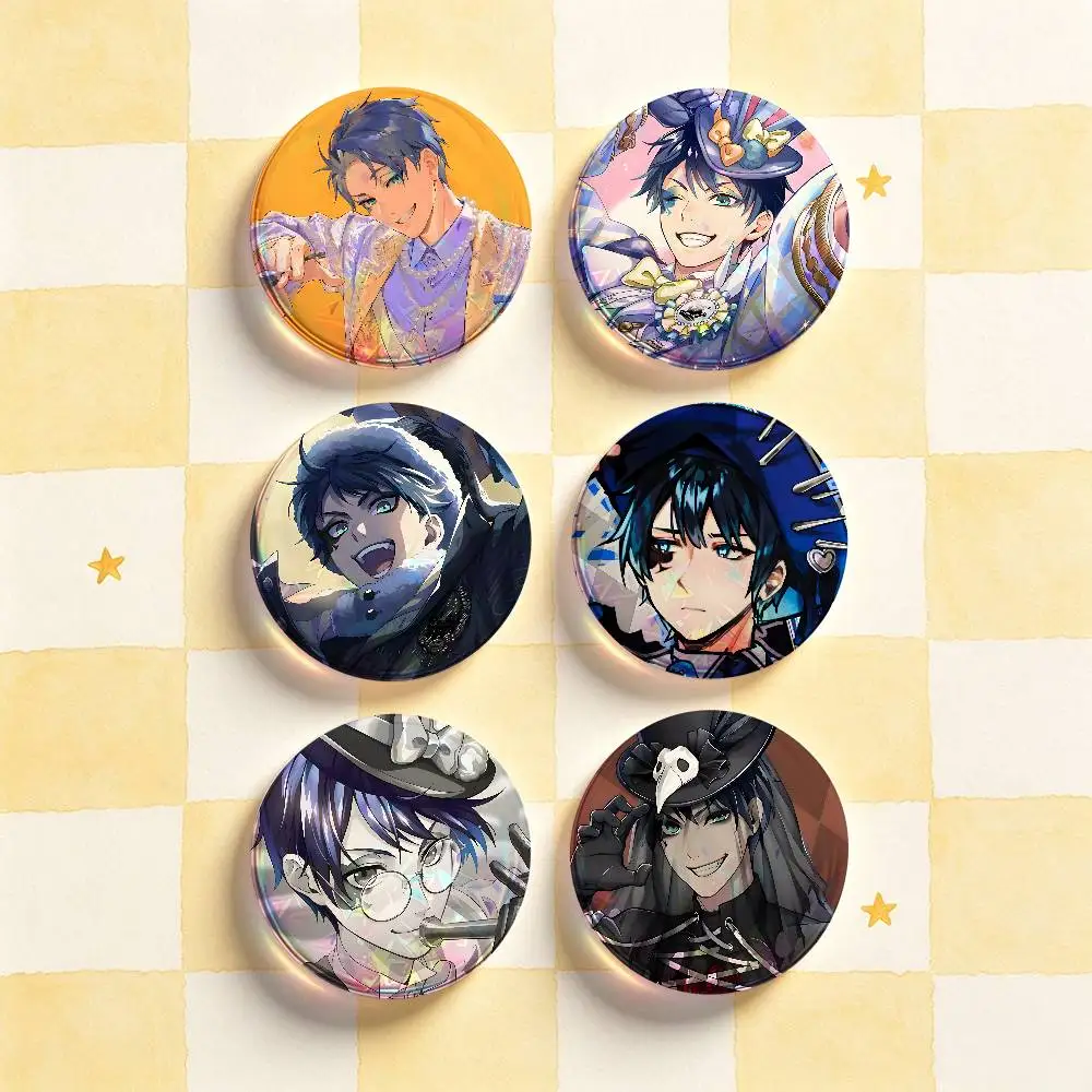 D-Deuce Spade Badges Round Nijigen Otaku Culture IP peripheral products 58mm 44mm 32mm 75mm 25mm Mini